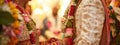 bride and groom indian wedding. selective focus. Royalty Free Stock Photo