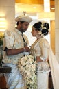 Bride and groom in Sri Lanka