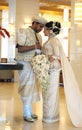 Bride and groom in Sri Lanka Royalty Free Stock Photo