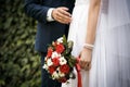 Bride and groom on their wedding. Royalty Free Stock Photo