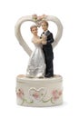 Bride and groom cake topper Royalty Free Stock Photo