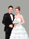 Bride and Groom Wedding Ceremony bride and groom marriage ceremony. bride, groom, marriage. ceremony, greeting card, greeting, in Royalty Free Stock Photo