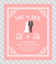 Bride and groom,wedding invitation card