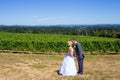 Bride and Groom Wedding Kiss Royalty Free Stock Photo