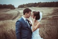 Bride and groom wedding portraits Royalty Free Stock Photo