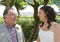 Bride and her Father enjoying a quiet moment