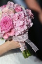 Bride with her nice bouquet