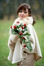 Bride on her wedding day Royalty Free Stock Photo