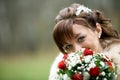 Bride on her wedding day Royalty Free Stock Photo