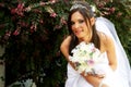 Bride holding a bouquet