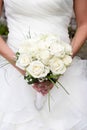 Bride holding a bouquet