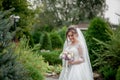 Bride holding colorful elegant modern autumn wedding bouquet. The concept of lifestyle and wedding Royalty Free Stock Photo