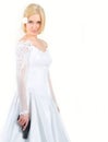 Bride holding the gun Royalty Free Stock Photo