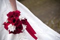 Bride holding a wedding bouquet Royalty Free Stock Photo