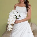 Bride holds a wedding bouquet, wedding dress, wedding details Royalty Free Stock Photo