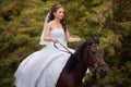 Bride on horse