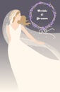 Bride with lavender