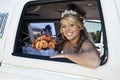 Bride in Limousine