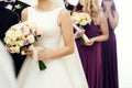 Bride with luxury bouquet Royalty Free Stock Photo