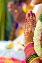 Prayer or Namaster during Hindu Wedding Ceremony