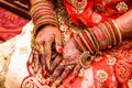 Bride with mehendi Royalty Free Stock Photo