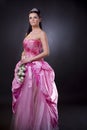 Bride in pink