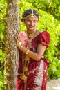 A Bride poses during a Poruwa in Colombo, Sri Lanka Royalty Free Stock Photo
