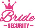 Bride security vector