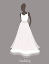 Bride sihlouette. Vector Royalty Free Stock Photo