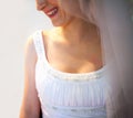 Bride smiling