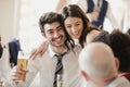 Bride Socialising With Guests Royalty Free Stock Photo