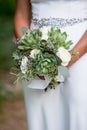 Bride succulent bouquet