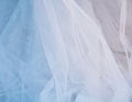 Bride veil texture and background Royalty Free Stock Photo