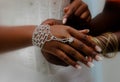 bride and her jewery Royalty Free Stock Photo