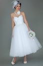 Bride in a white dress