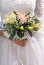 Bride wiht bouquet