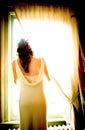 Bride by the window