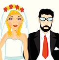Bridegroom and bride