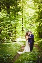 Bridegroom and bride in May Royalty Free Stock Photo