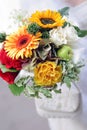 Brides bouquet portrait Royalty Free Stock Photo