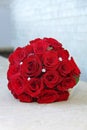 Brides Bouquet of red roses Royalty Free Stock Photo