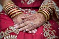 Brides hands Royalty Free Stock Photo