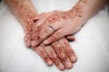 Brides hands Royalty Free Stock Photo