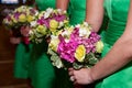 Bridesmaid flowers Royalty Free Stock Photo