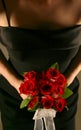 Bridesmaid Holding Roses