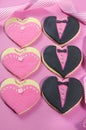 Bridesmaids and Groomsmen wedding cookies