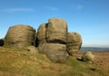 Bridestones A Large Group Of Gritstone Rock Formations In West Yorkshire Landscape Near Todmorden