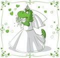 Bridezilla Vector Cartoon