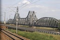 Railroad and road bridges near Cernavoda city