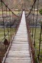 On the bridge.